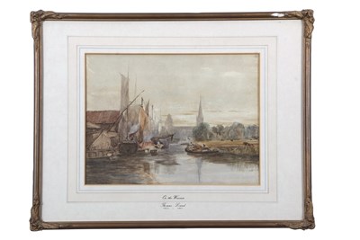 Lot 583 - Thomas Lound (1802-1863), 'On The Wensum',...