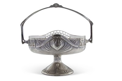 Lot 300 - An Art Nouveau WMF silver plated fruit basket,...