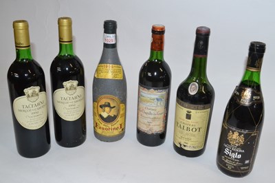 Lot 176 - Six bottles of wine to include Chateau Talbot...