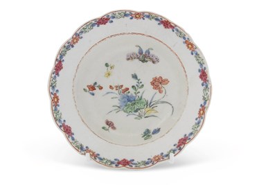 Lot 93 - A rare Bow porcelain dish ex-Crane collection