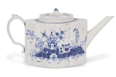 Lot 95 - A very rare Lowestoft porcelain lozenge or...