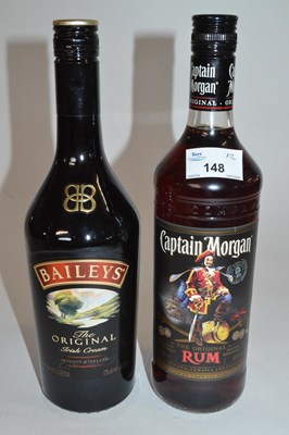 Lot 148 - Baileys Liqueur and Captain Morgan Rum, (2)