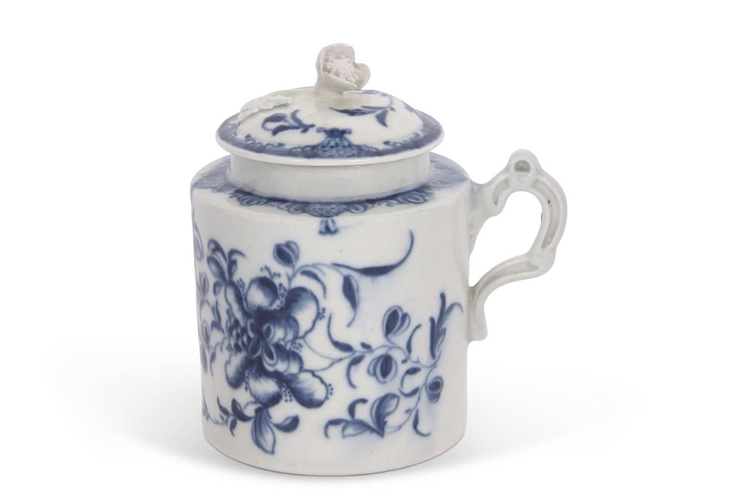 Lot 55 - An 18th Century Worcester mustard pot and...