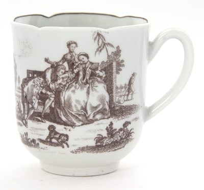 Lot 78 - An 18th Century Worcester porcelain teacup and...