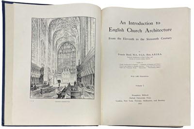 Lot 35 - FRANCIS BOND: ENGLISH CHURCH ARCHITECTURE in 2...