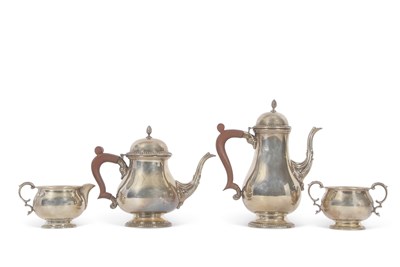 Lot 298A - Elizabeth II silver four piece tea/coffee...