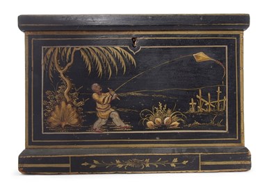 Lot 419 - A 19th Century Chinese black lacquer and...