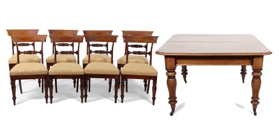 Lot 440 - A set of eight Victorian mahogany bar back...