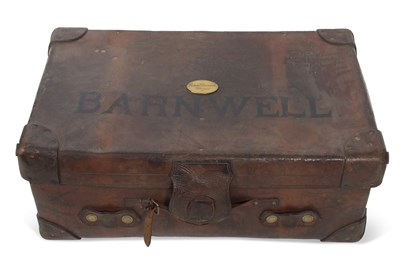 Lot 428 - Allen, 37 Strand, London a large brown leather...