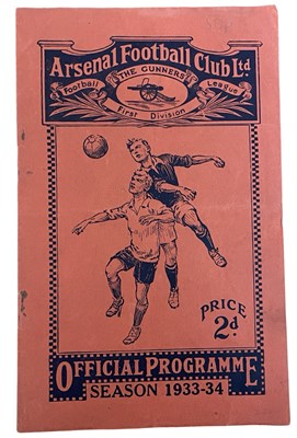 Lot 500 - An Arsenal Football Club Official Programme...