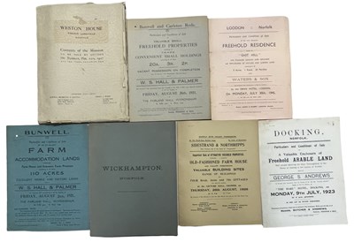 Lot 570 - ONE PACKET: sales particulars for various...