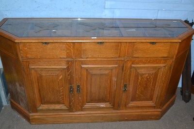 Lot 426 - Large early 20th Century display counter with...