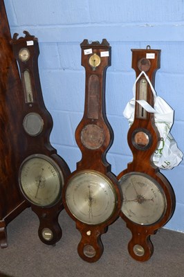 Lot 433 - Group of three Georgian mahogany cased...