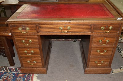 Lot 476 - A small late 19th Century mahogany twin...
