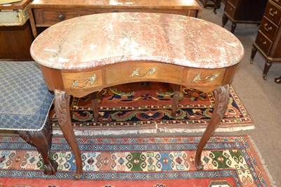 Lot 561 - A continental kidney shaped dressing table...