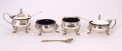Lot 70 - Mixed Lot: A silver hinged mustard and open...