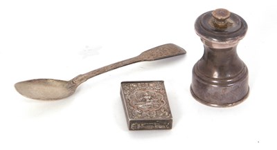 Lot 74 - Mixed Lot: Victorian fiddle and thread pattern...