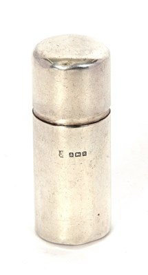 Lot 76 - An antique silver shaving stick holder of...