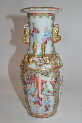 Lot 217 - A 19th Century Cantonese porcelain vase with...