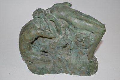 Lot 239 - An interest Art Deco plaster sculpture of an...