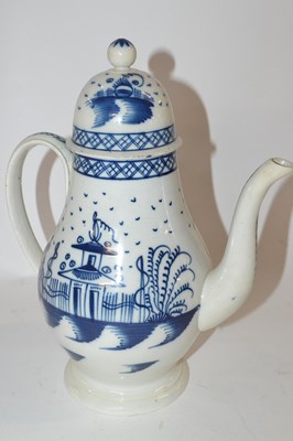 Lot 280 - A late 18th Century pearl ware coffee pot and...