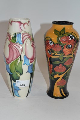 Lot 285 - Two Moorcroft vases, one in the New Dawn...