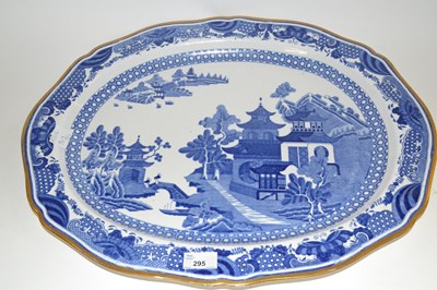 Lot 295 - A very large 19th Century platter with a...