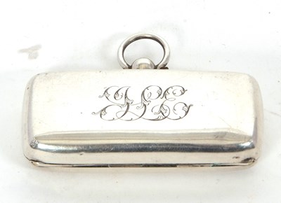 Lot 82 - A hallmarked silver double sovereign holder of...