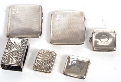 Lot 88 - Mixed Lot: Two Art Deco hallmarked silver...