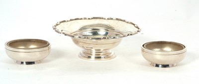 Lot 94 - Mixed Lot: A hallmarked silver shallow...