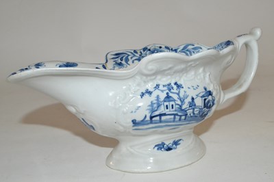 Lot 325 - A further Worcester sauce boat, silver shape,...