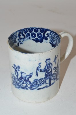 Lot 331 - A Liverpool porcelain coffee can probably...