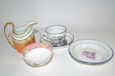 Lot 336 - A Worcester (Barr) milk jug together with a...