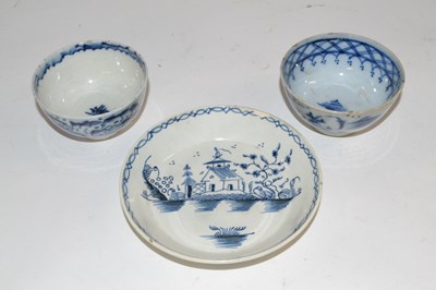 Lot 357 - An 18th Century pearl ware saucer together...
