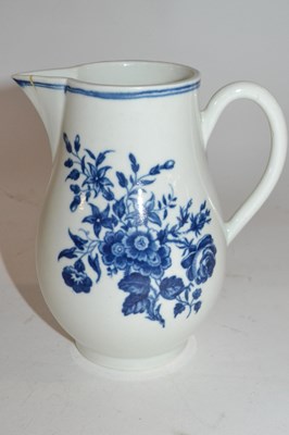 Lot 358 - A Worcester porcelain milk jug with blue...