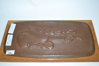 Lot 388 - A model of a deer from copper made in Finland...