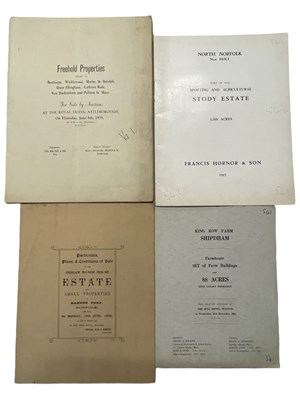 Lot 562 - ONE PACKET: Sales particulars for various...