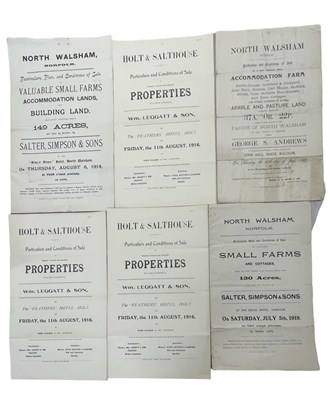Lot 1043 - ONE PACKET: Sales particulars for various...