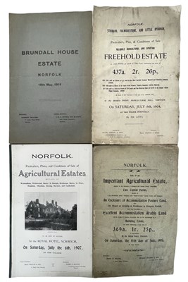 Lot 569 - ONE PACKET: Sales particulars for various...
