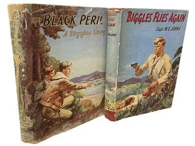Lot 20 - CAPT. W E JOHNS: 2 Titles: BIGGLES FLIES AGAIN,...