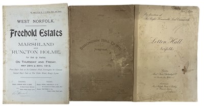 Lot 553 - Three sets of sales particulars for Norfolk...