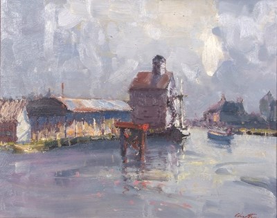 Lot 721 - Geoffrey Chatten (b.1938), 'Yarmouth Riverside'...
