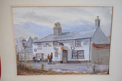 Lot 308 - A J Hunt (20th century), 'The Gun Inn',...