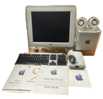 Lot 351 - An Apple Mac G4 Cube computer, together with...