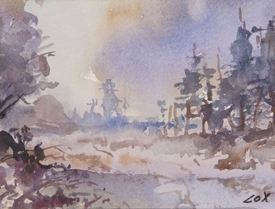 Lot 491 - Jack Cox (1914-2007), Winter landscape, signed,...