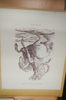 Lot 341 - Folder of 19th century engravings, mainly...