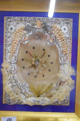 Lot 362 - Victorian valentine collage in gilt frame,...