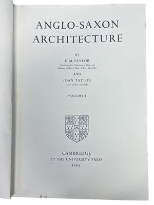 Lot 39 - HM TAYLOR AND JOAN TAYLOR: ANGLO-SAXON...