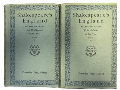 Lot 347 - SHAKESPEARE'S ENGLAND - AN ACCOUNT OF THE LIFE...