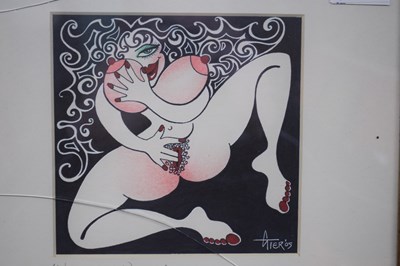Lot 236 - George Tier, 'C'est Magnifique' , mixed media...